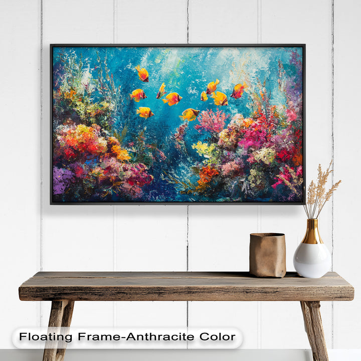 Coral Reef with Tropical Fish – Animal Oil Painting