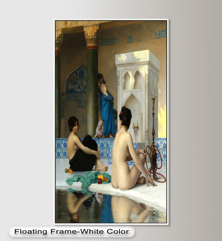 Serenity of the Harem Bath – Orientalist Renaissance Oil Painting