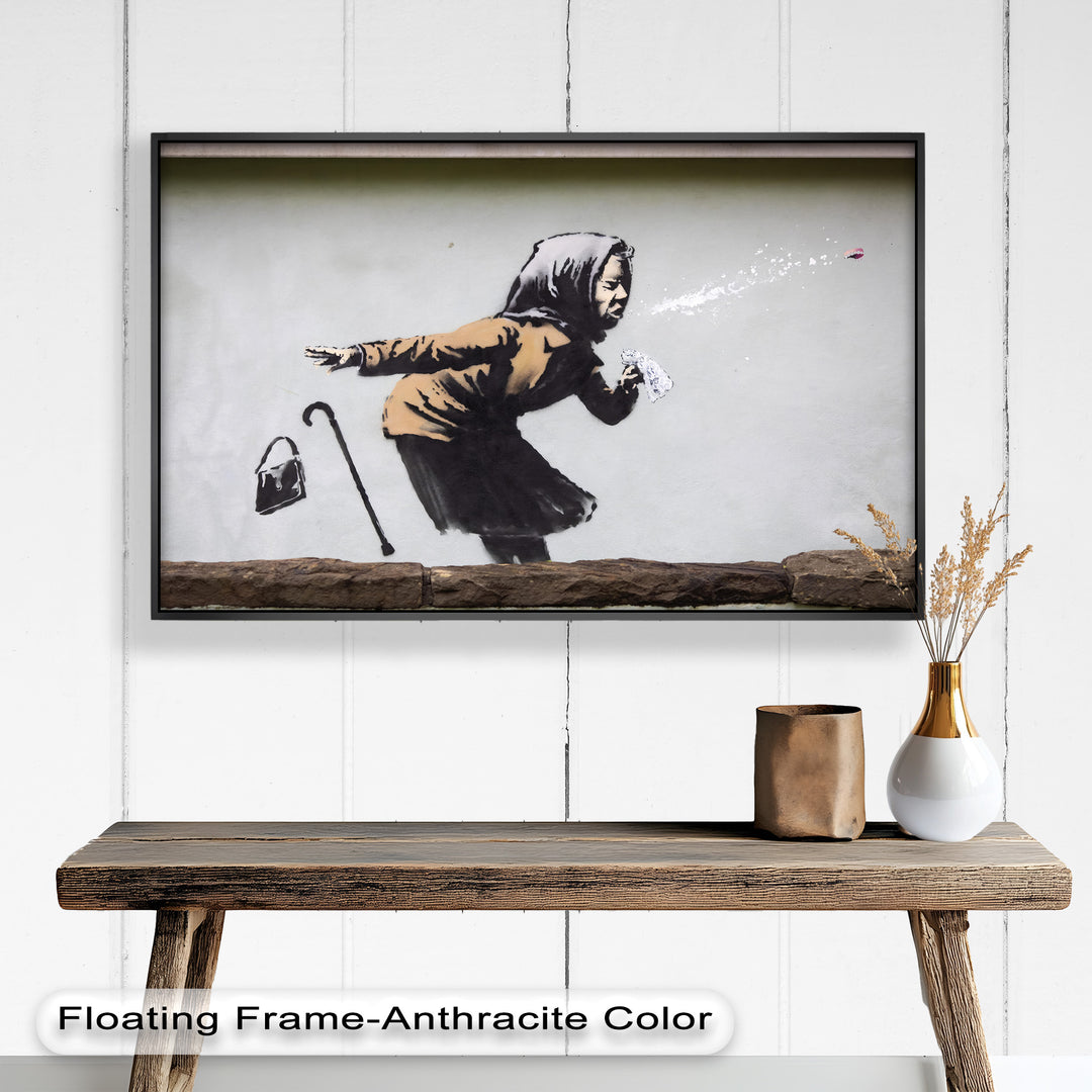 The Power of a Sneeze – Banksy Oil Painting