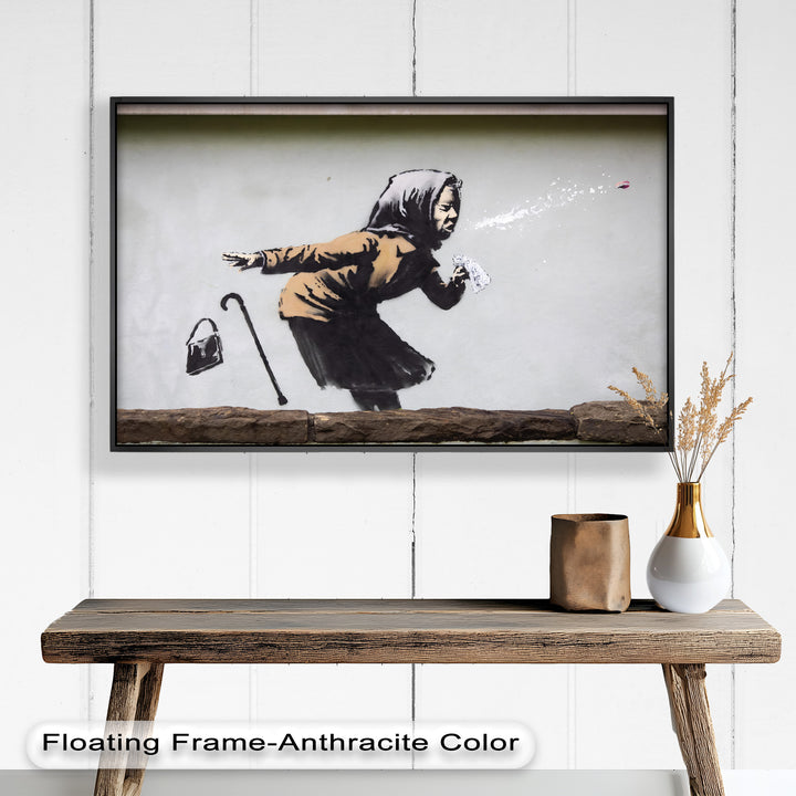 The Power of a Sneeze – Banksy Oil Painting