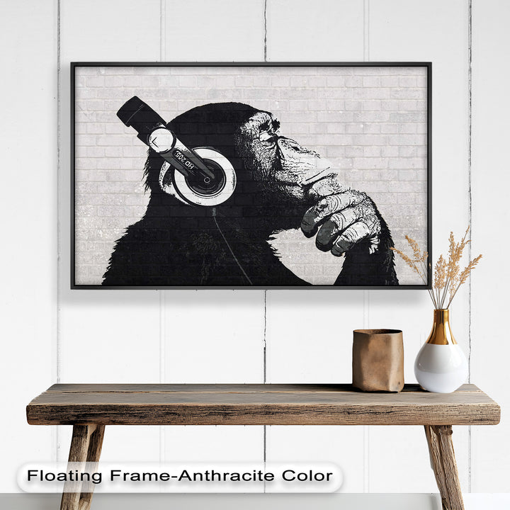 Contemplative Chimp – Banksy Oil Painting