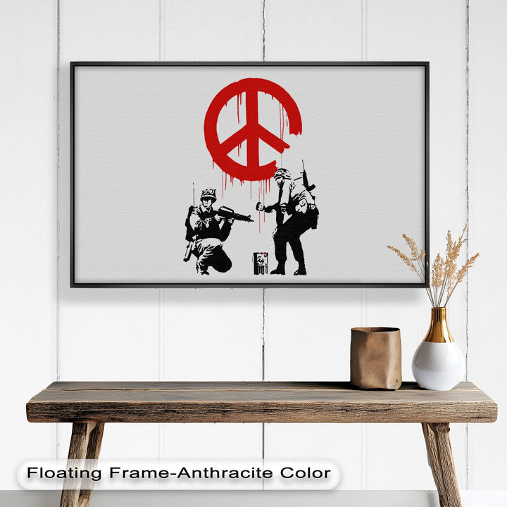 Peace Spray – Banksy Oil Painting