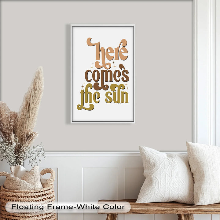 Here Comes the Sun – Positive Vibes Oil Painting - MyPhotoStation