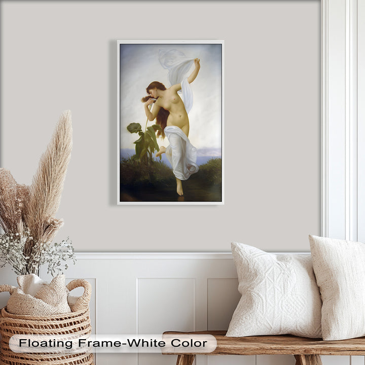 Whispers of the Wind – Classical Nude Goddess Renaissance Oil Painting