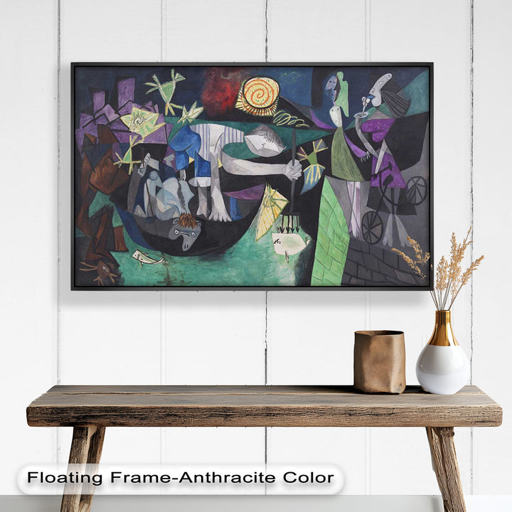 The Spiral Sun – Dynamic Surrealist Tableau Picasso Oil Painting