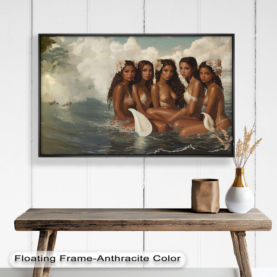 Daughters of the Tide – Mythical Sirens in a Renaissance Oil Painting