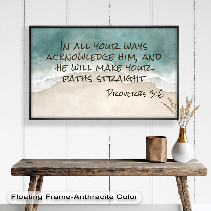 Biblical-themed ocean wave scene reflecting trust in God’s path.
