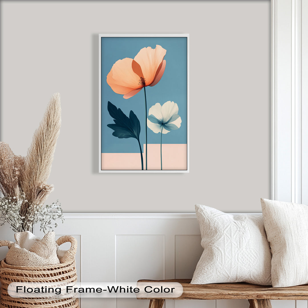 Serene Bloom – Boho Floral Oil Painting