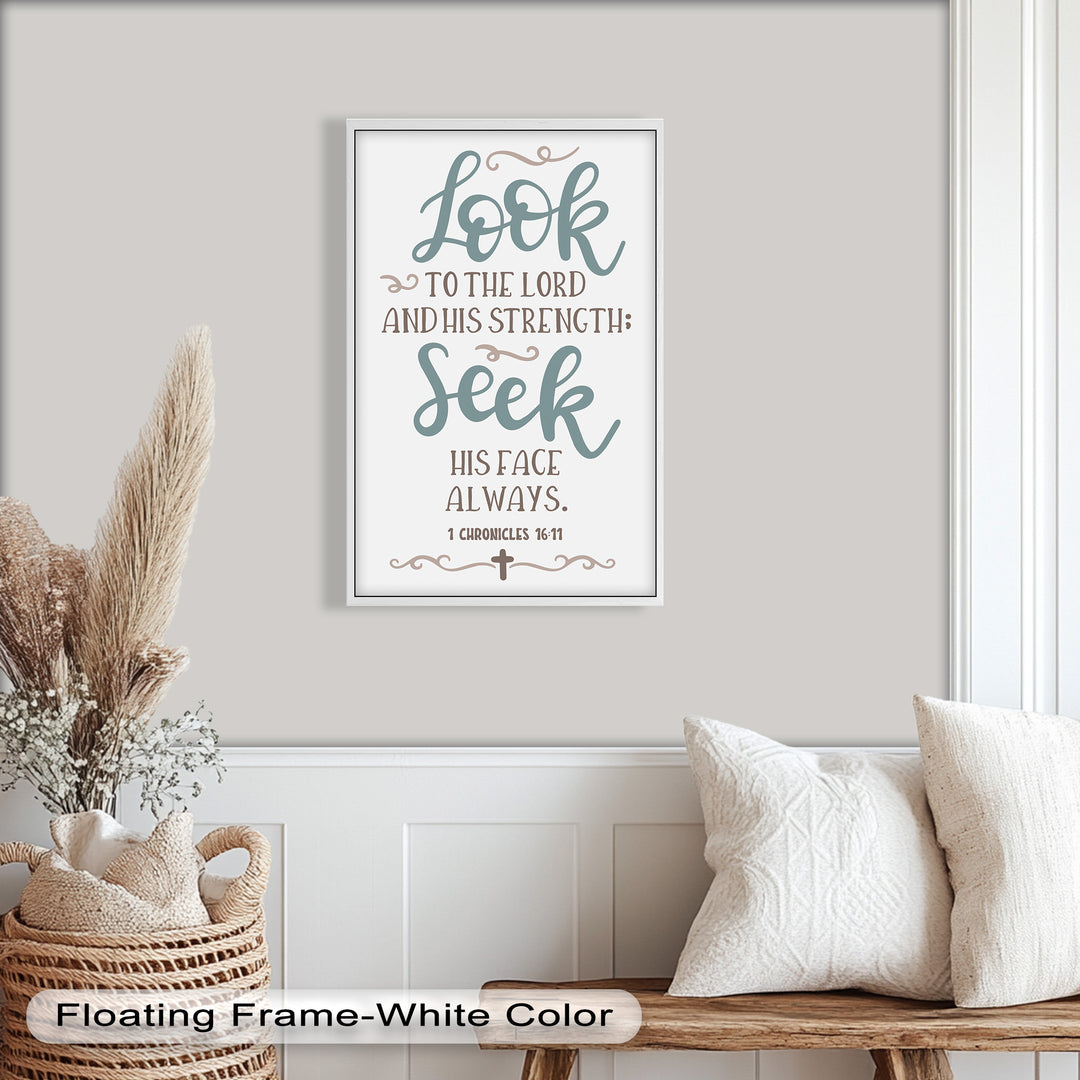Seek His Face Always – 1 Chronicles 16:11 Oil Painting