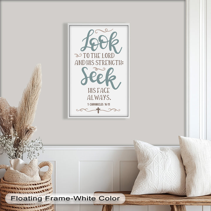Seek His Face Always – 1 Chronicles 16:11 Oil Painting