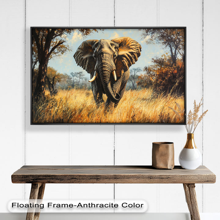Guardian of the Wild – Elephant Oil Painting