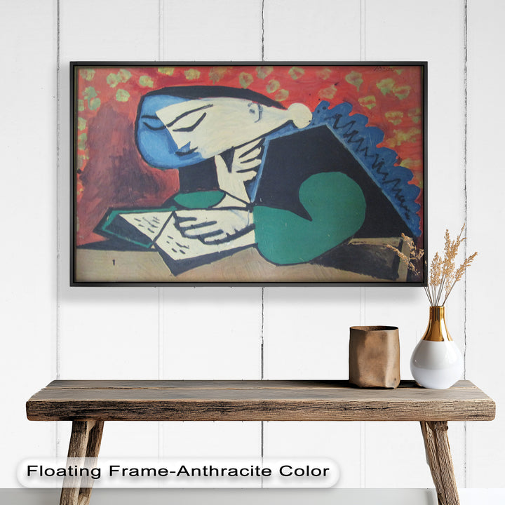 The Reader – Cubist Portrait of Quiet Focus Picasso Oil Painting