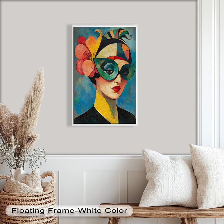 Retro Elegance Oil Painting – Fauvism Woman