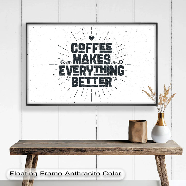 Coffee Makes Everything Better – Modern Oil Paintings - MyPhotoStation