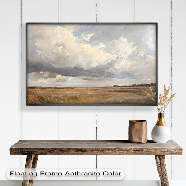 Prairie Horizon – Vintage Oil Painting