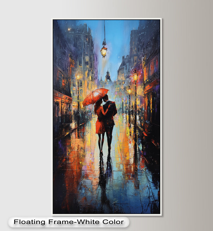 Parisian Embrace – Love Oil Painting