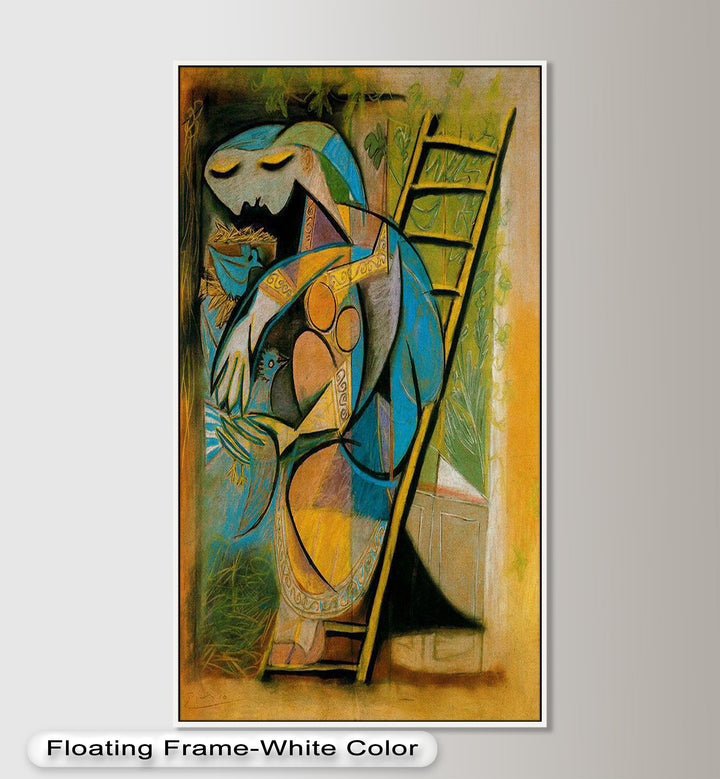 Nest of Peace – Symbolic Cubist Oil Painting