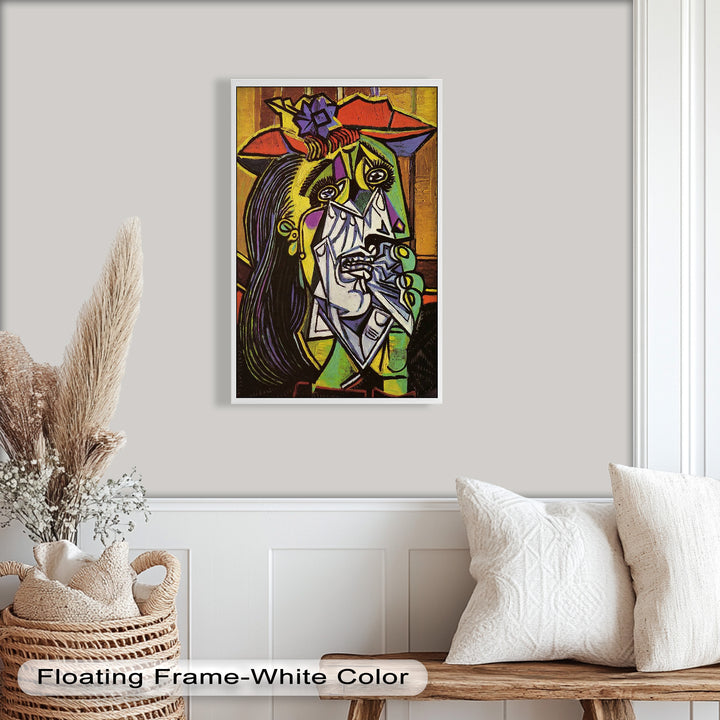 Weeping Woman in Crimson Hat – Picasso Oil Painting