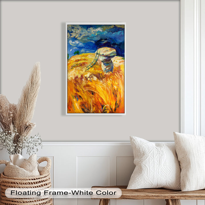 Golden Harvest – Impressionist Oil Painting