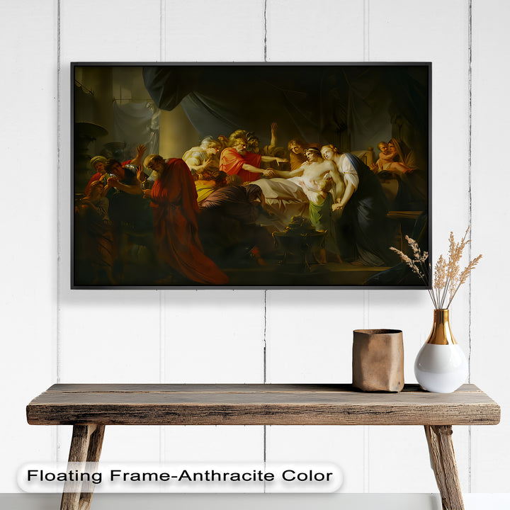 The Death of a Hero – Last Breath of Virtue Classicism Oil Painting