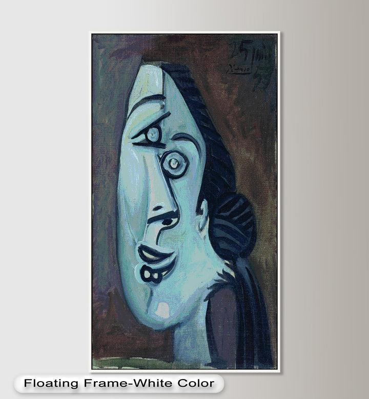 Twilight Gaze – Surreal Blue Picasso Oil Painting