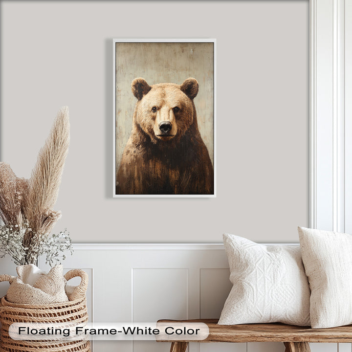 Brown Bear Portrait - Animal Oil Painting