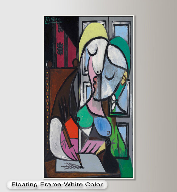 The Letter – Woman Writing at Window Picasso Oil Painting
