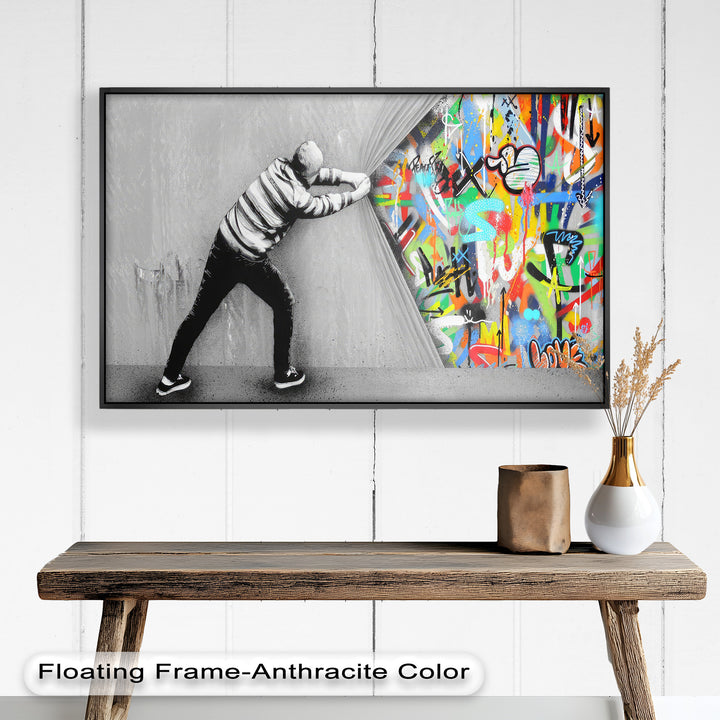 Unveiling the Chaos – Banksy Oil Painting