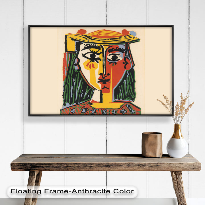Picasso Woman with Hat – Cubist Portrait Oil Painting
