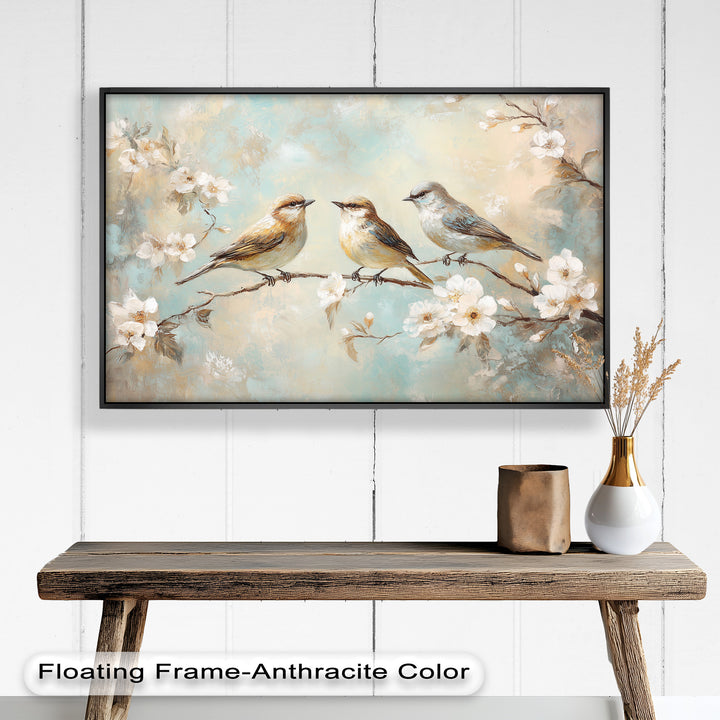 Springtime Songbirds – Animal Oil Painting