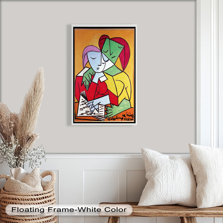 Harmony in Study – Embrace of Minds Picasso Oil Painting