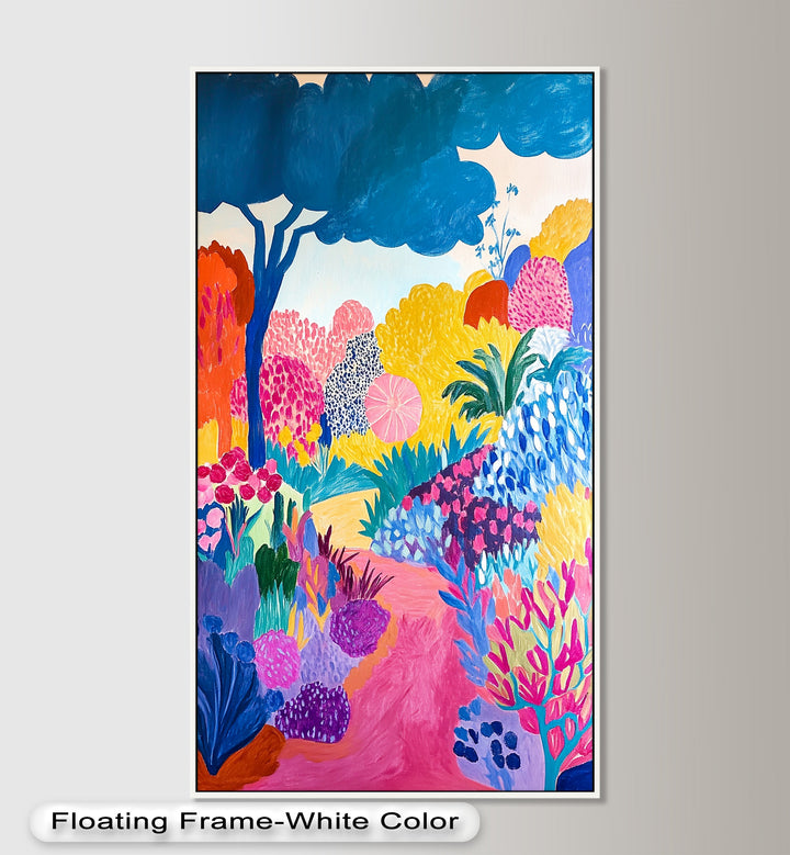 Vibrant Fauvist Garden – Expressive Nature Oil Painting