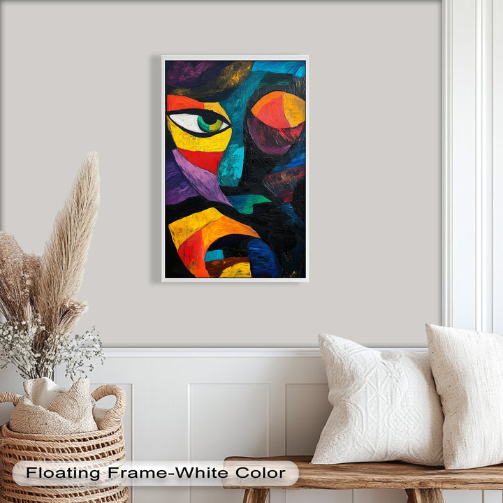 Abstract Eye Expression – Fauvism Oil Painting