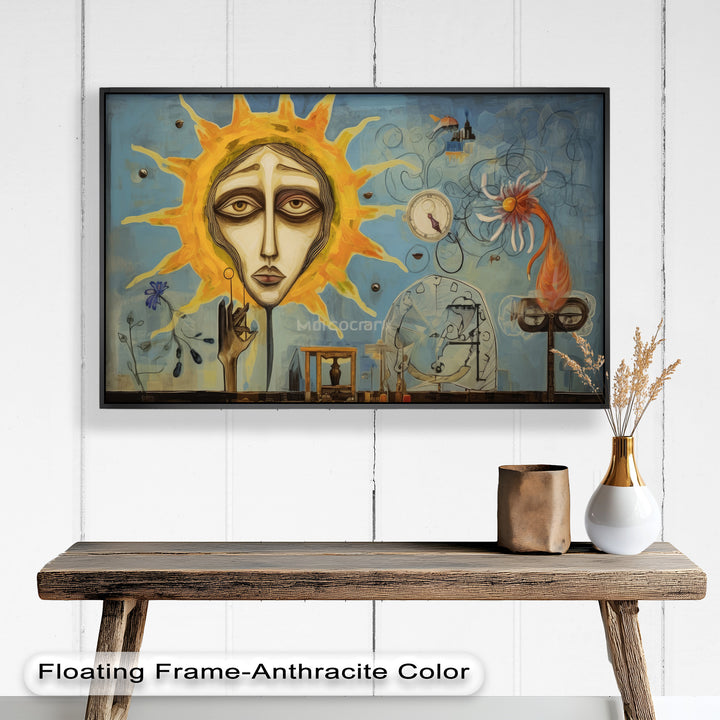 Solar Reverie – Surreal Dreamscape Picasso Oil Painting