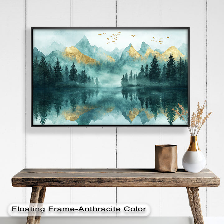 Mist Mountains – Forest Oil Painting