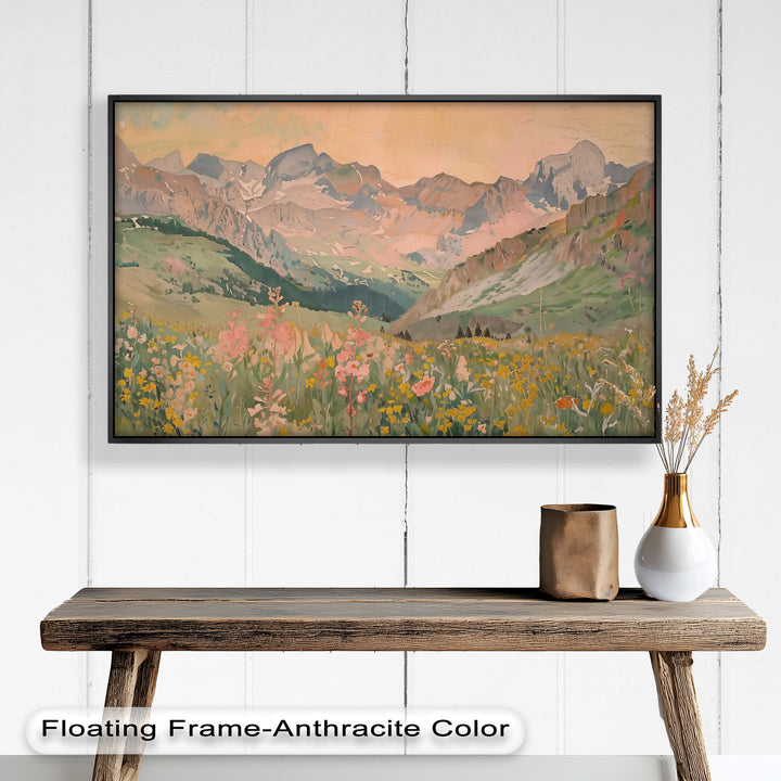 Wildflower Mountain – Serene Landscape Oil Painting