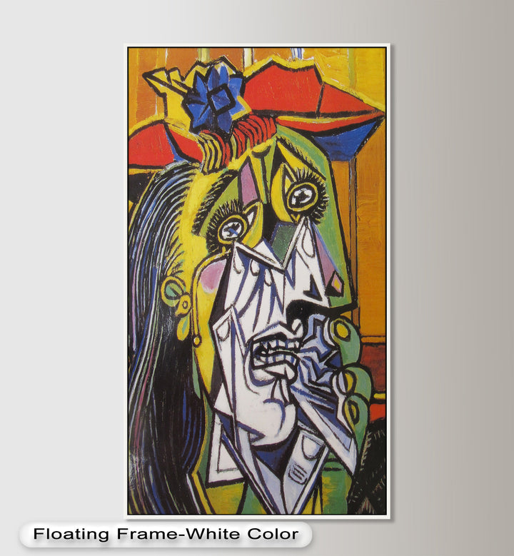 Schreie in Farbe – Emotionales expressionistisches kubistisches Ölgemälde