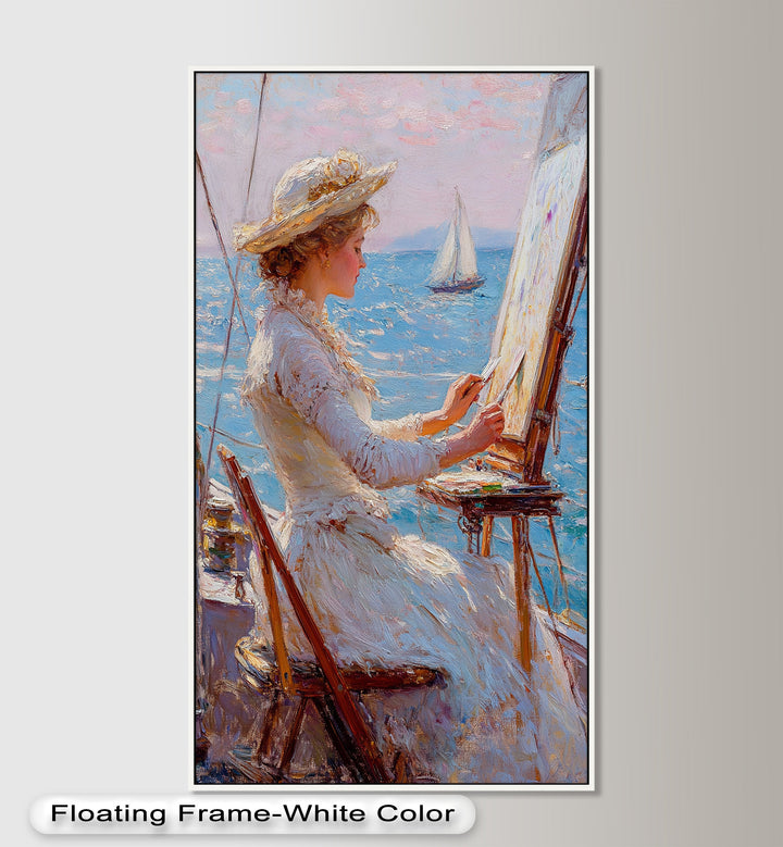 Seaside Muse – Impressionist Oil Painting