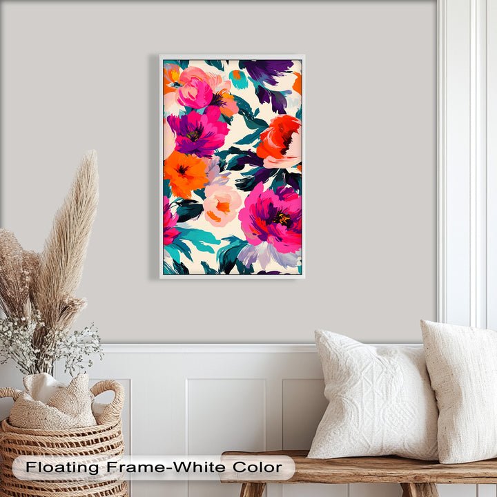 Bold Boho Bloom – Fauvist Floral Explosion Oil Painting
