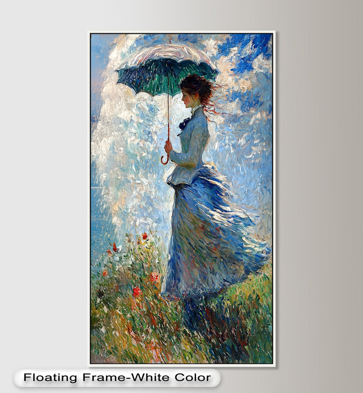 Lady in the Breeze – Impressionist Oil Painting
