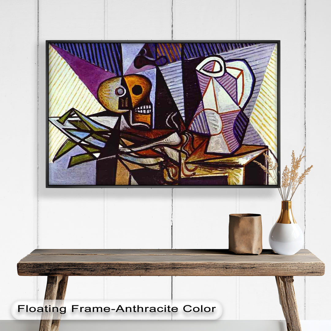 Still Life with Skull by Picasso – Symbolic Cubist Oil Painting