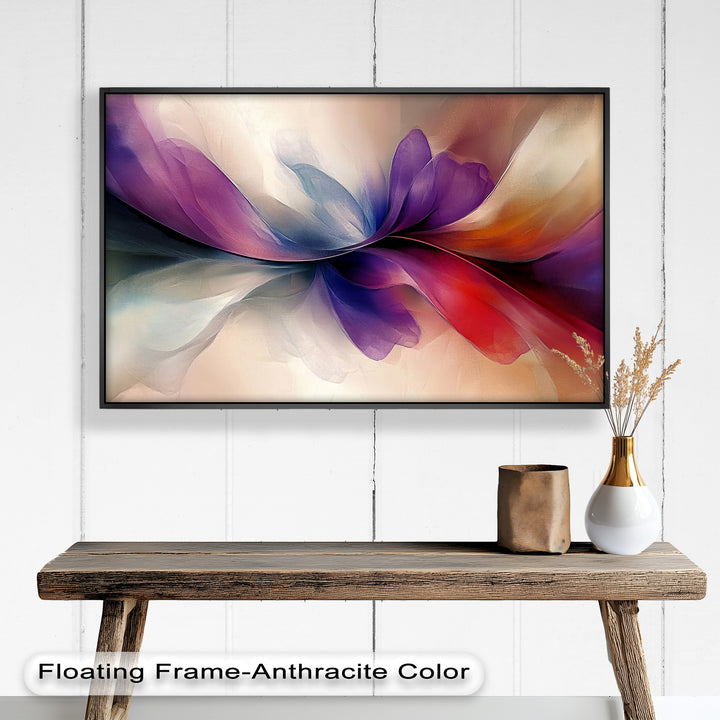 Abstract Floral Flow – Colorful Modern Oil Painting