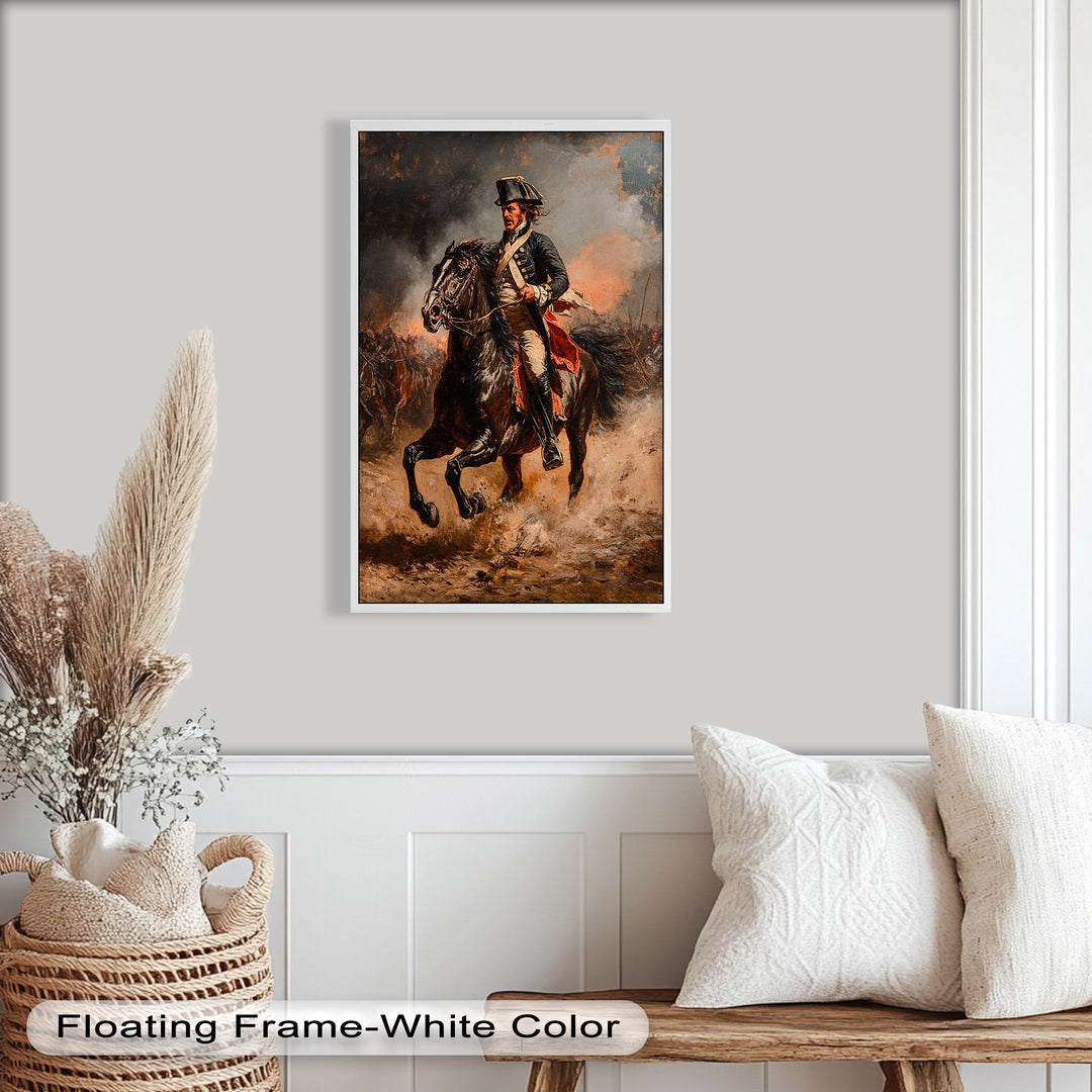 Rider of Defiance – Revolutionary Commander Oil Painting