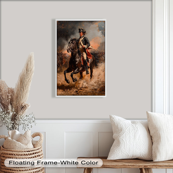 Rider of Defiance – Revolutionary Commander Oil Painting