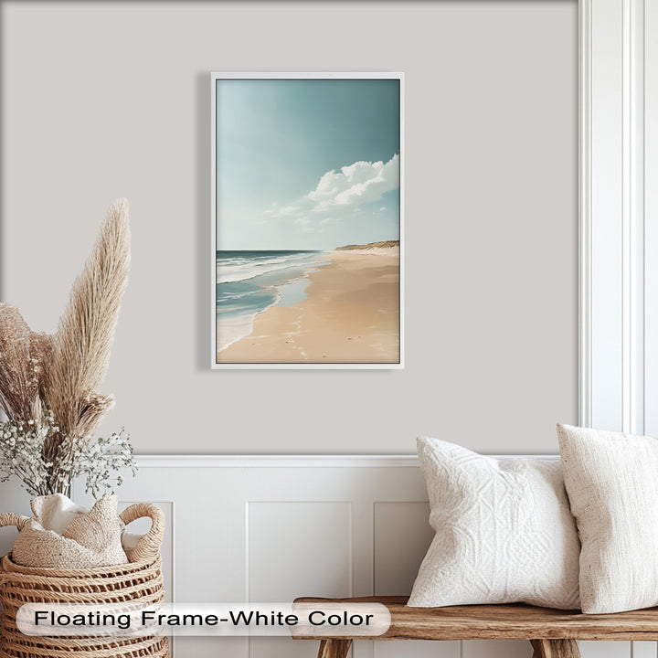 Endless Shoreline – Serene Seascape Oil Painting
