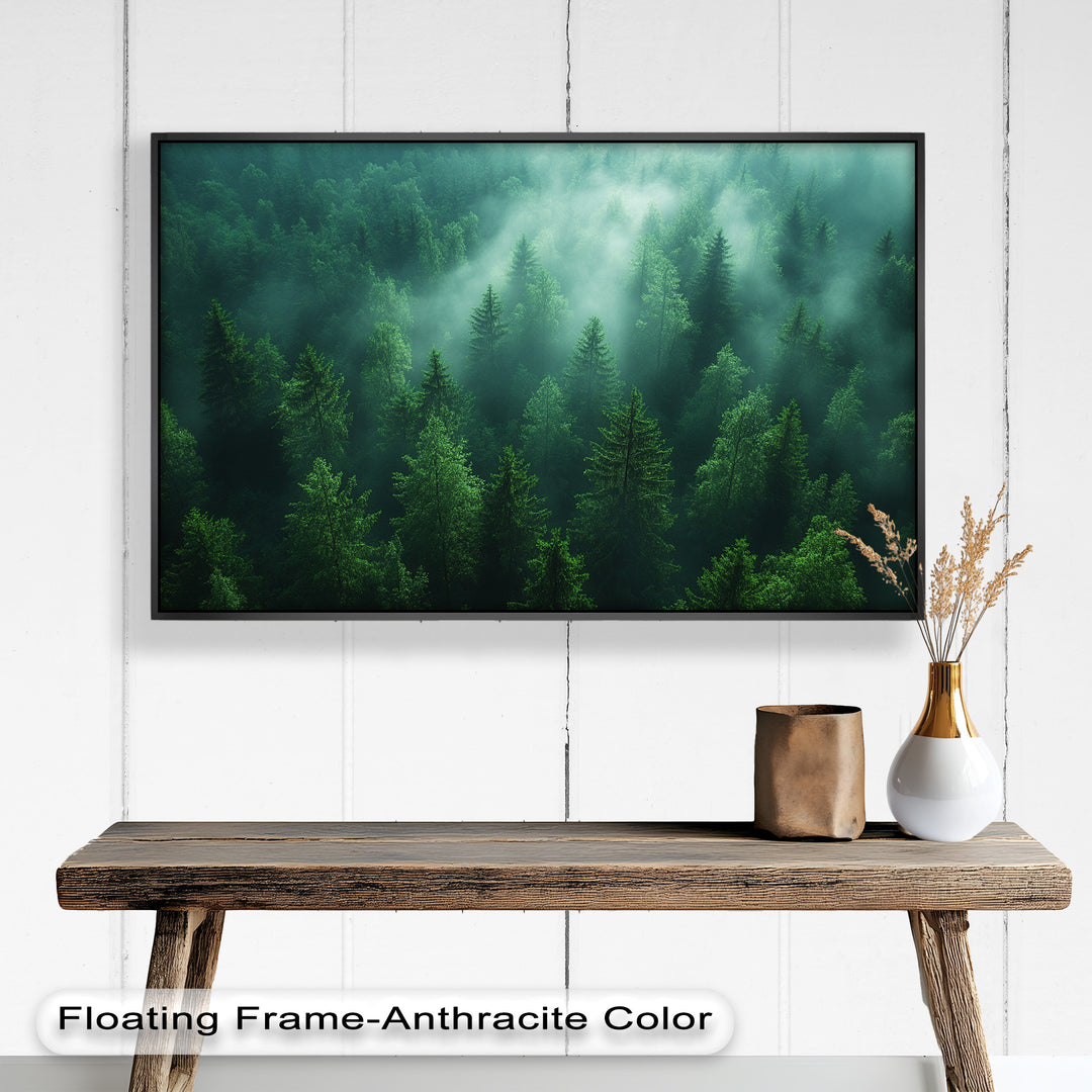 Misty Forest Landscape – Enchanting Nature Oil Painting