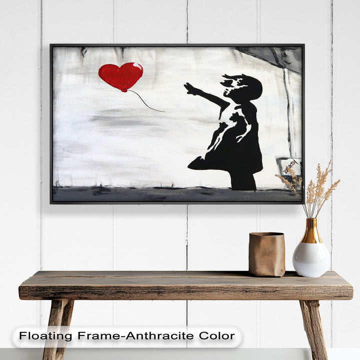 Girl with Heart Balloon – Banksy Oil Painting