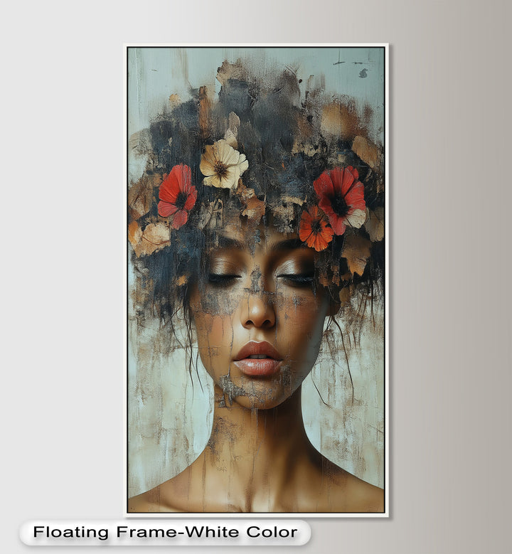 Autumn Reverie – Ethereal Boho Flower Oil Painting