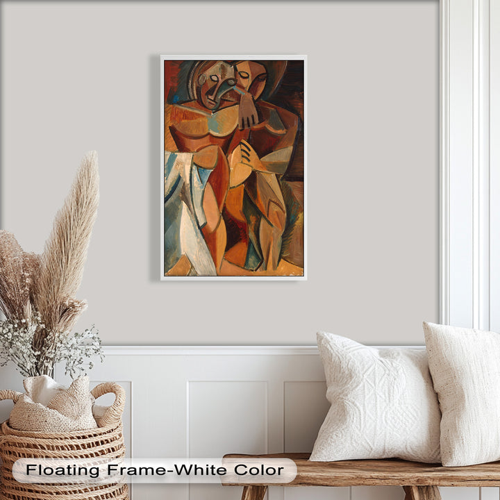 Embrace in Earth Tones – Picasso Oil Painting