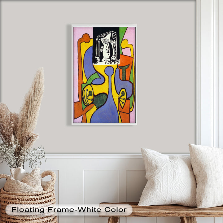 The Mask of Form – Bold Geometric Expression Picasso Oil Painting